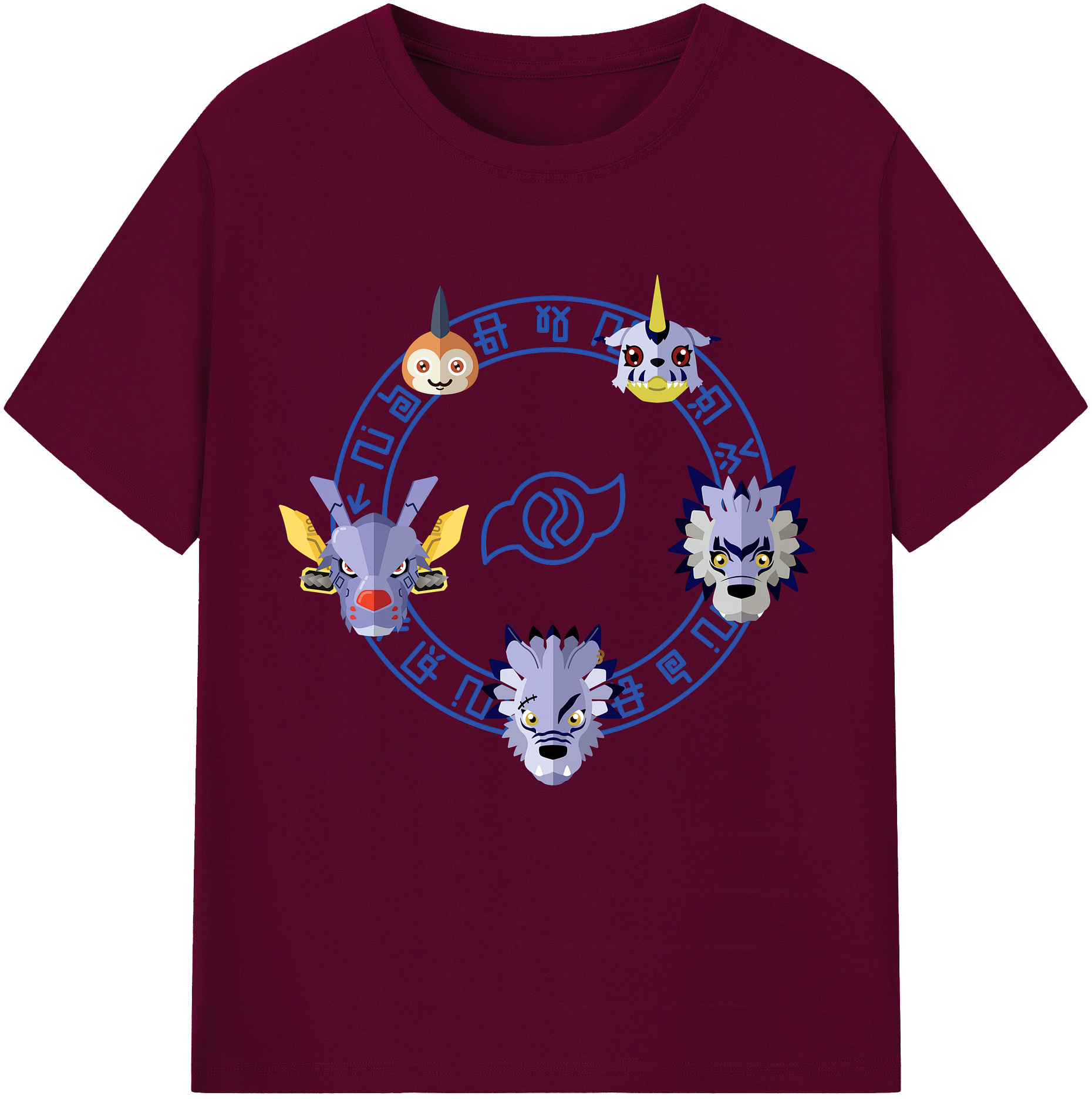 （画像用） Digimon デジタルモンスター/デジモン レディースカジュアルプリントTシャツ（綿100％）